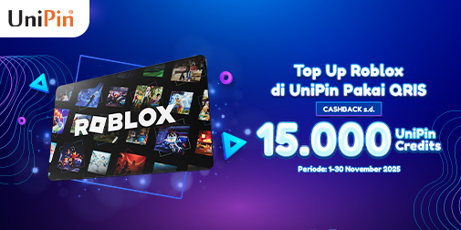 Top Up Robux Hemat! Dapat cashback 15K di UniPin