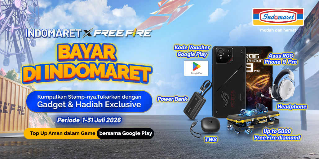 Bayar di Indomaret, Dapatkan Diamond sampai Gadget!