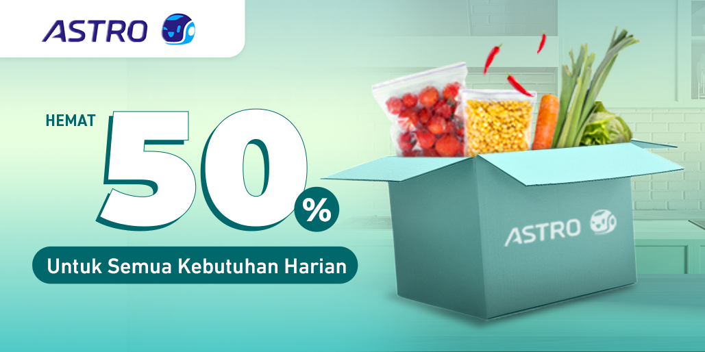 Lengkapi Kebutuhan Harian, Bayar Setengah Harga!
