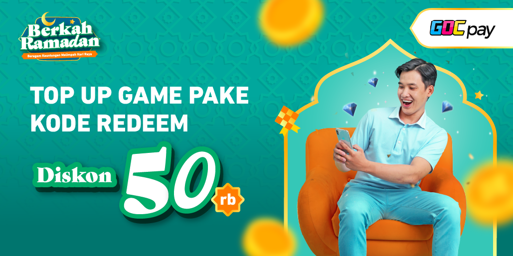 Top Up Pakai Kode Redeem, Langsung Hemat Rp50.000!