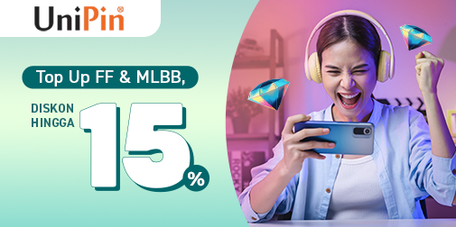 Diskon 15RB Buat yang Top Up FF & MLBB Pakai QRIS di UniPin!