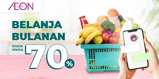 Belanja bulanan makin hemat diskon hingga 70%