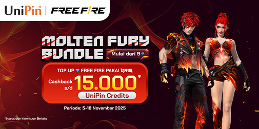 Top Up Diamond Free Fire Makin Untung, Cashback 15K di UniPin!