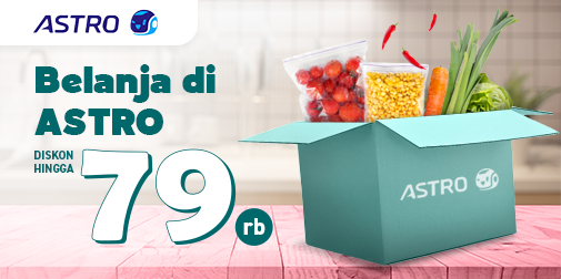 Belanja di Astro, dapat diskon hingga Rp79RB!