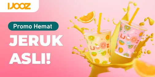 10 Gelas Jeruk Segar IJOOZ hanya 299K