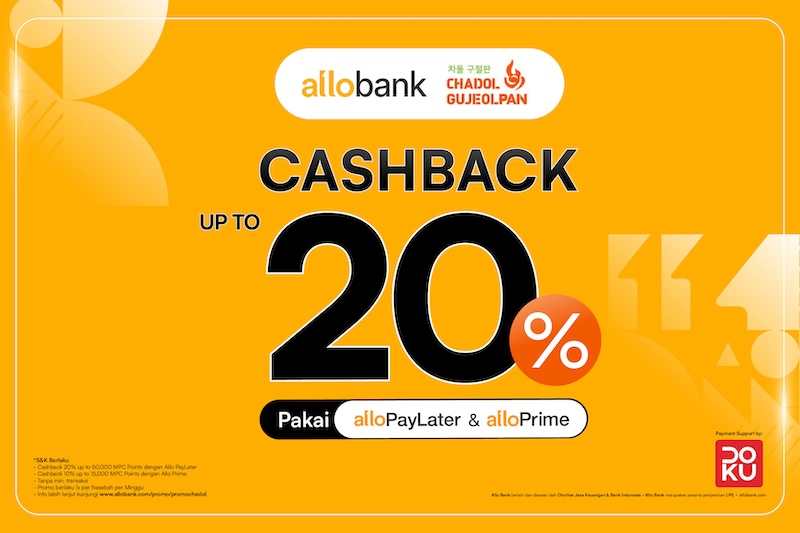 Promo Makan Menu Korea bareng Chadol Gujeolpan dan Allo Bank, Dapat Cashback s.d. 20%!