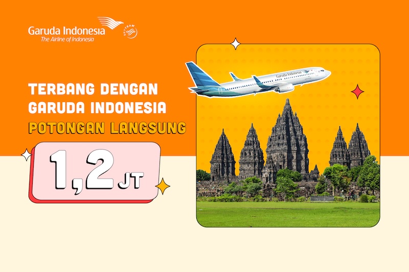 Tiket Pesawat Garuda Lagi Diskon, nih! Buruan Packing Barangmu Sekarang!
