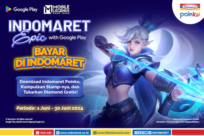 Indomaret EPIC: Bagi-Bagi Diamonds MLBB bersama Indomaret Poinku!