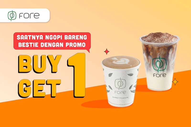 Ngopi Rutin, Promo Melimpah di Fore Coffee!